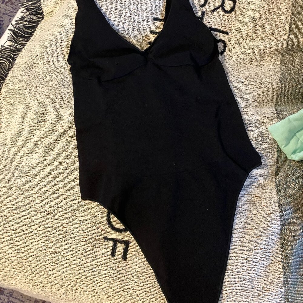 Fleur du Mal - Le Body Control Bodysuit - Black - XL - New with Tags